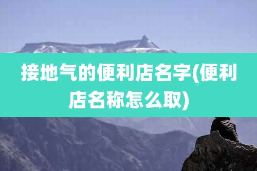 接地气的便利店名字(便利店名称怎么取)
