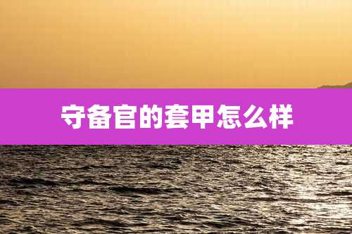 守备官的套甲怎么样