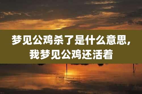 梦见公鸡杀了是什么意思,我梦见公鸡还活着