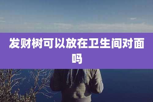 发财树可以放在卫生间对面吗