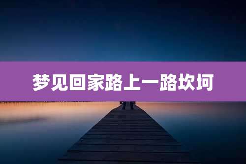 梦见回家路上一路坎坷