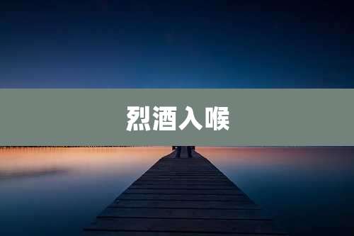 烈酒入喉