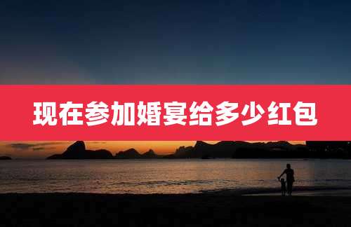 现在参加婚宴给多少红包