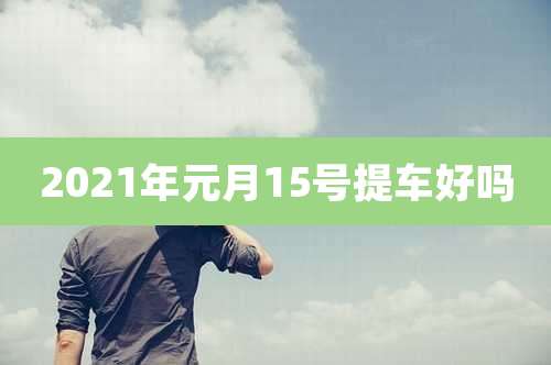 2021年元月15号提车好吗