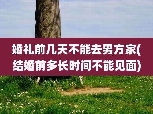 婚礼前几天不能去男方家(结婚前多长时间不能见面)