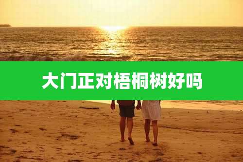 大门正对梧桐树好吗
