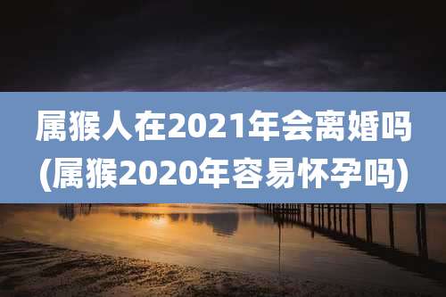 属猴人在2021年会离婚吗(属猴2020年容易怀孕吗)