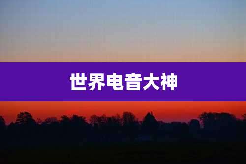 世界电音大神