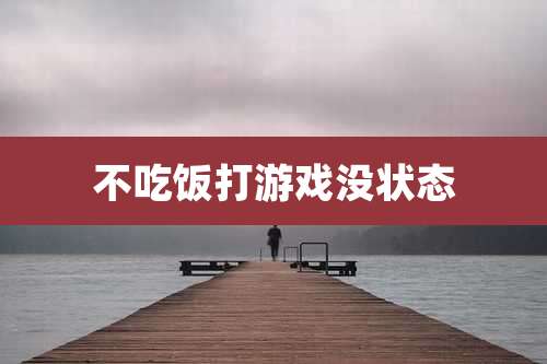不吃饭打游戏没状态