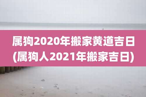 属狗2020年搬家黄道吉日(属狗人2021年搬家吉日)