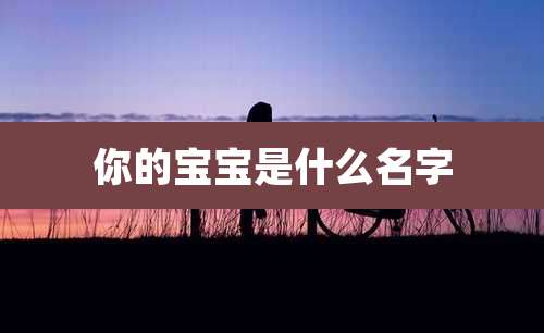 你的宝宝是什么名字
