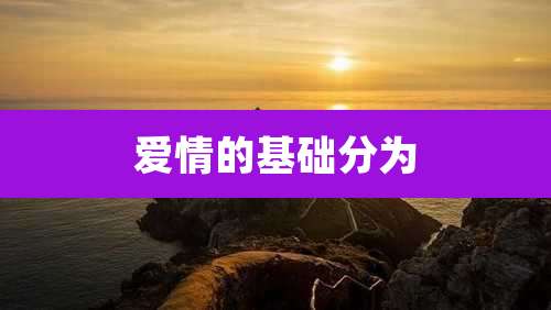 爱情的基础分为