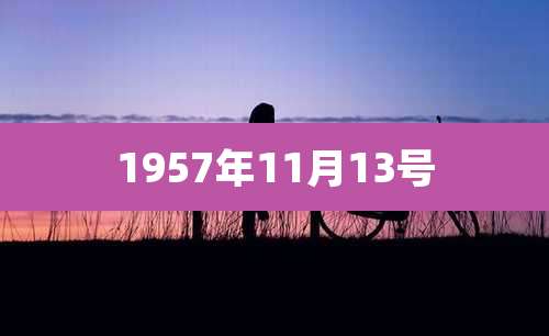 1957年11月13号