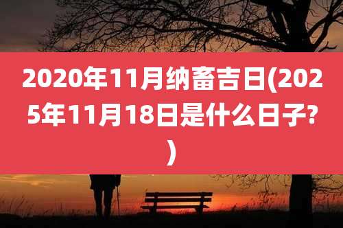 2020年11月纳畜吉日(2025年11月18日是什么日子?)