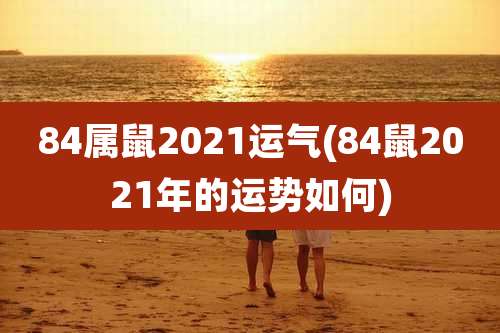 84属鼠2021运气(84鼠2021年的运势如何)