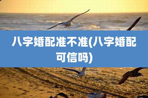 八字婚配准不准(八字婚配可信吗)