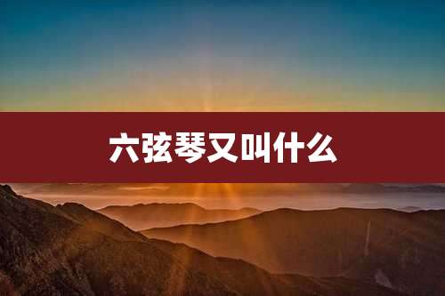 六弦琴又叫什么