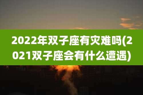 2022年双子座有灾难吗(2021双子座会有什么遭遇)