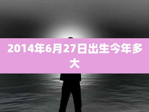 2014年6月27日出生今年多大