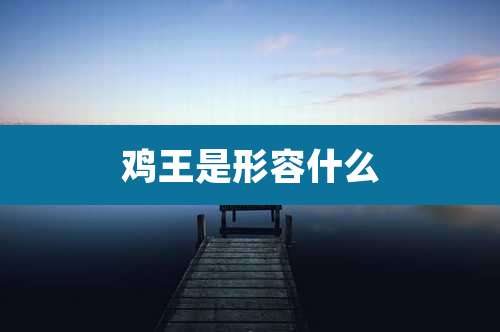 鸡王是形容什么