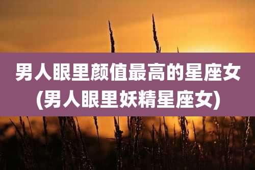 男人眼里颜值最高的星座女(男人眼里妖精星座女)