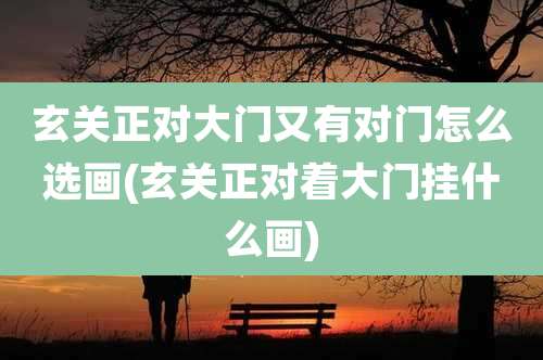 玄关正对大门又有对门怎么选画(玄关正对着大门挂什么画)