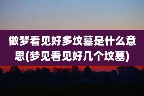 做梦看见好多坟墓是什么意思(梦见看见好几个坟墓)