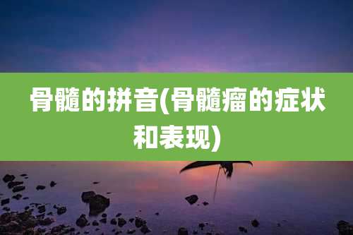 骨髓的拼音(骨髓瘤的症状和表现)