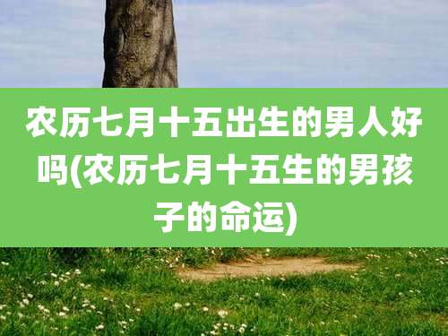 农历七月十五出生的男人好吗(农历七月十五生的男孩子的命运)
