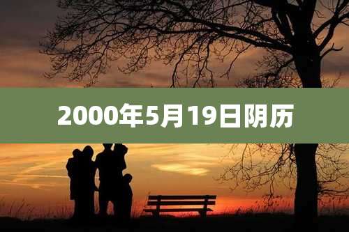 2000年5月19日阴历