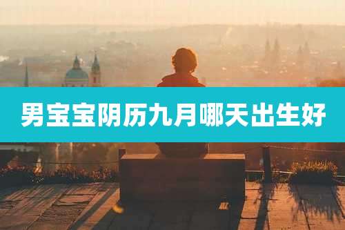 男宝宝阴历九月哪天出生好