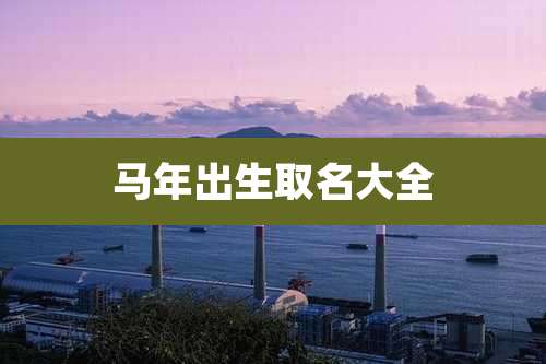 马年出生取名大全