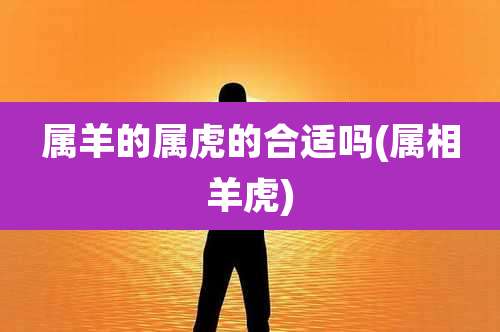 属羊的属虎的合适吗(属相羊虎)