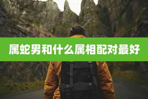 属蛇男和什么属相配对最好