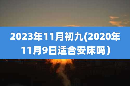 2023年11月初九(2020年11月9日适合安床吗)