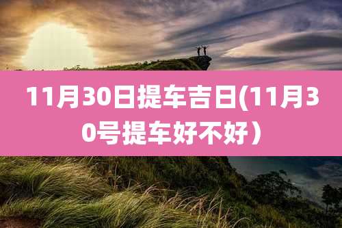 11月30日提车吉日(11月30号提车好不好）