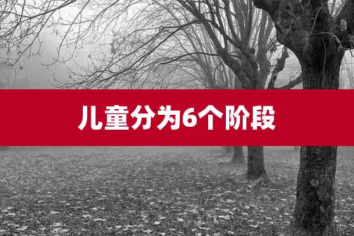 儿童分为6个阶段