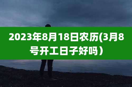 2023年8月18日农历(3月8号开工日子好吗)