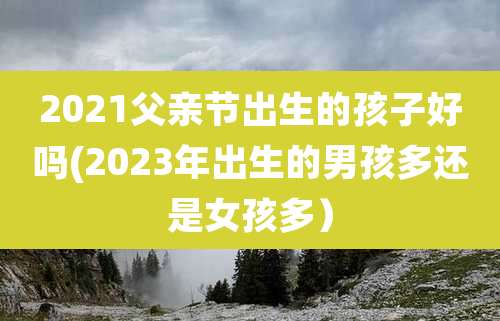 2021父亲节出生的孩子好吗(2023年出生的男孩多还是女孩多)