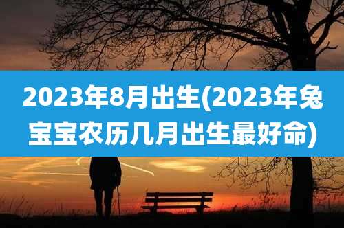 2023年8月出生(2023年兔宝宝农历几月出生最好命)