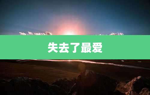 失去了最爱