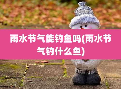 雨水节气能钓鱼吗(雨水节气钓什么鱼)