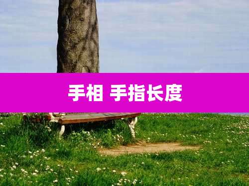 手相 手指长度
