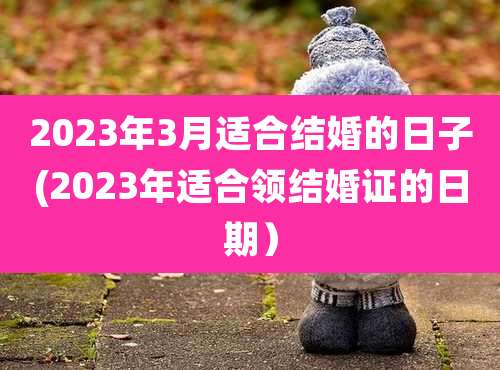 2023年3月适合结婚的日子(2023年适合领结婚证的日期)