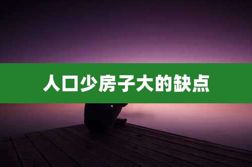 人口少房子大的缺点