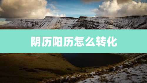 阴历阳历怎么转化