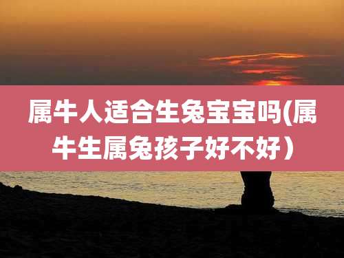 属牛人适合生兔宝宝吗(属牛生属兔孩子好不好)