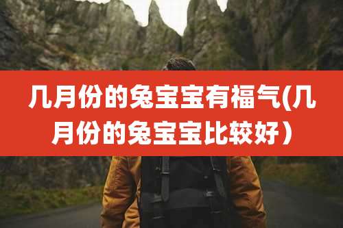 几月份的兔宝宝有福气(几月份的兔宝宝比较好）