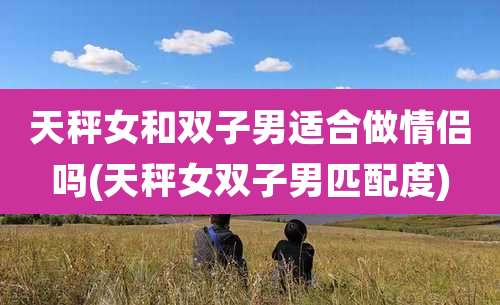 天秤女和双子男适合做情侣吗(天秤女双子男匹配度)