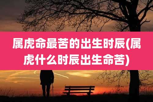 属虎命最苦的出生时辰(属虎什么时辰出生命苦)